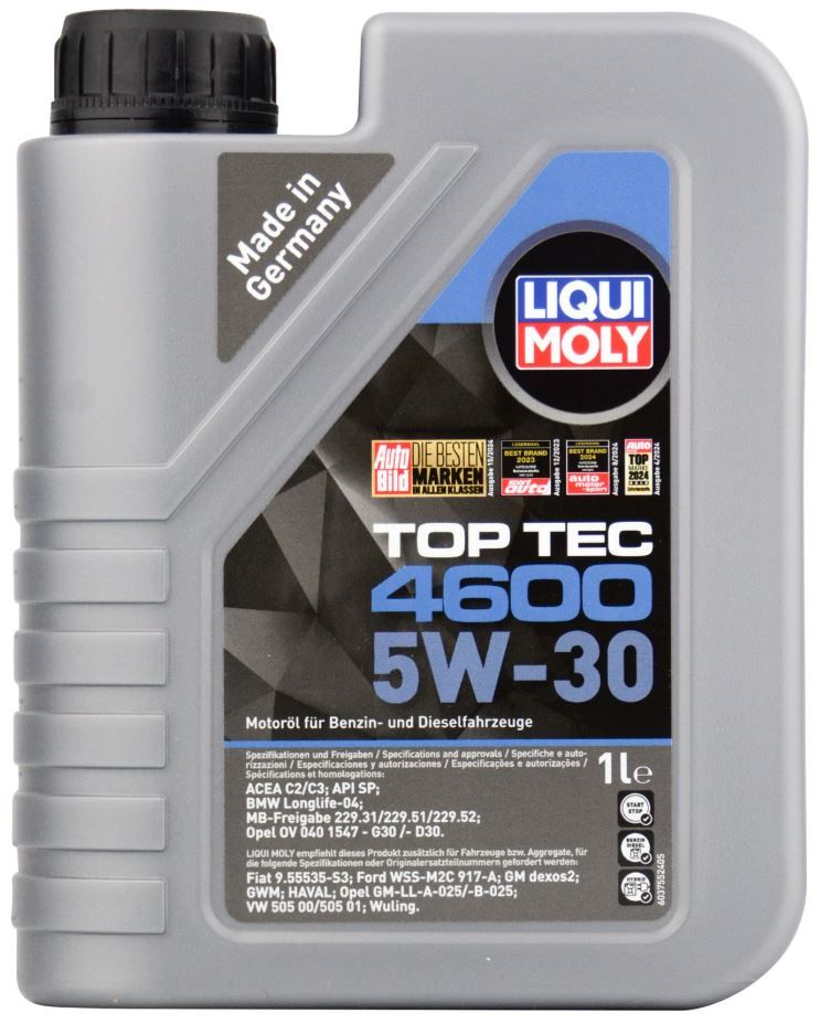 LIQUI MOLY "Top Tec 4600" 5W30 1L синтетическое моторное масло 8032/2315