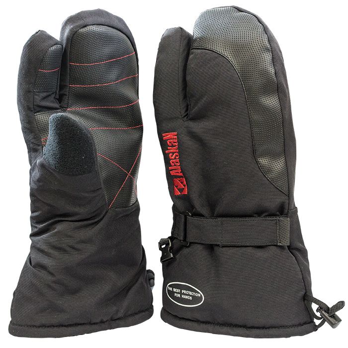 Варежки Alaskan Two Fingers L (AWGTFBL) черн. м