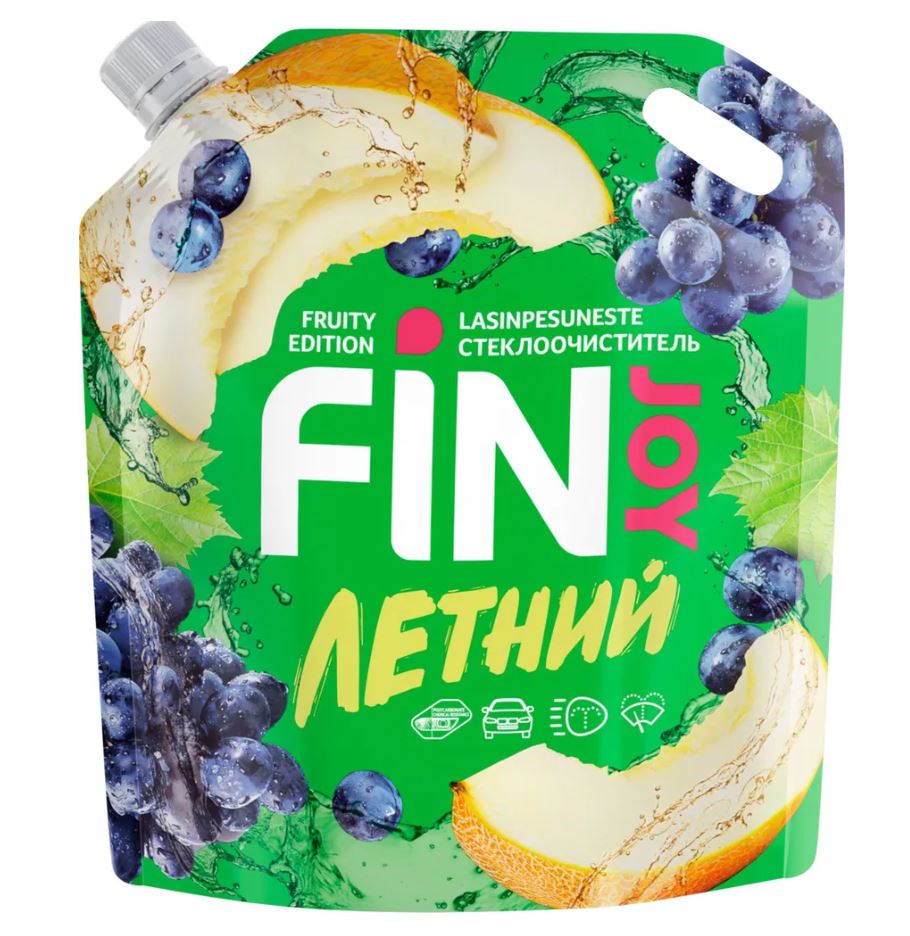 Очиститель стекла FIN JOY FRUITY летний 4л (дыня+виноград) DP