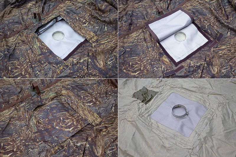 Тент 4,5х4,5м с разделкой дымохода Берег