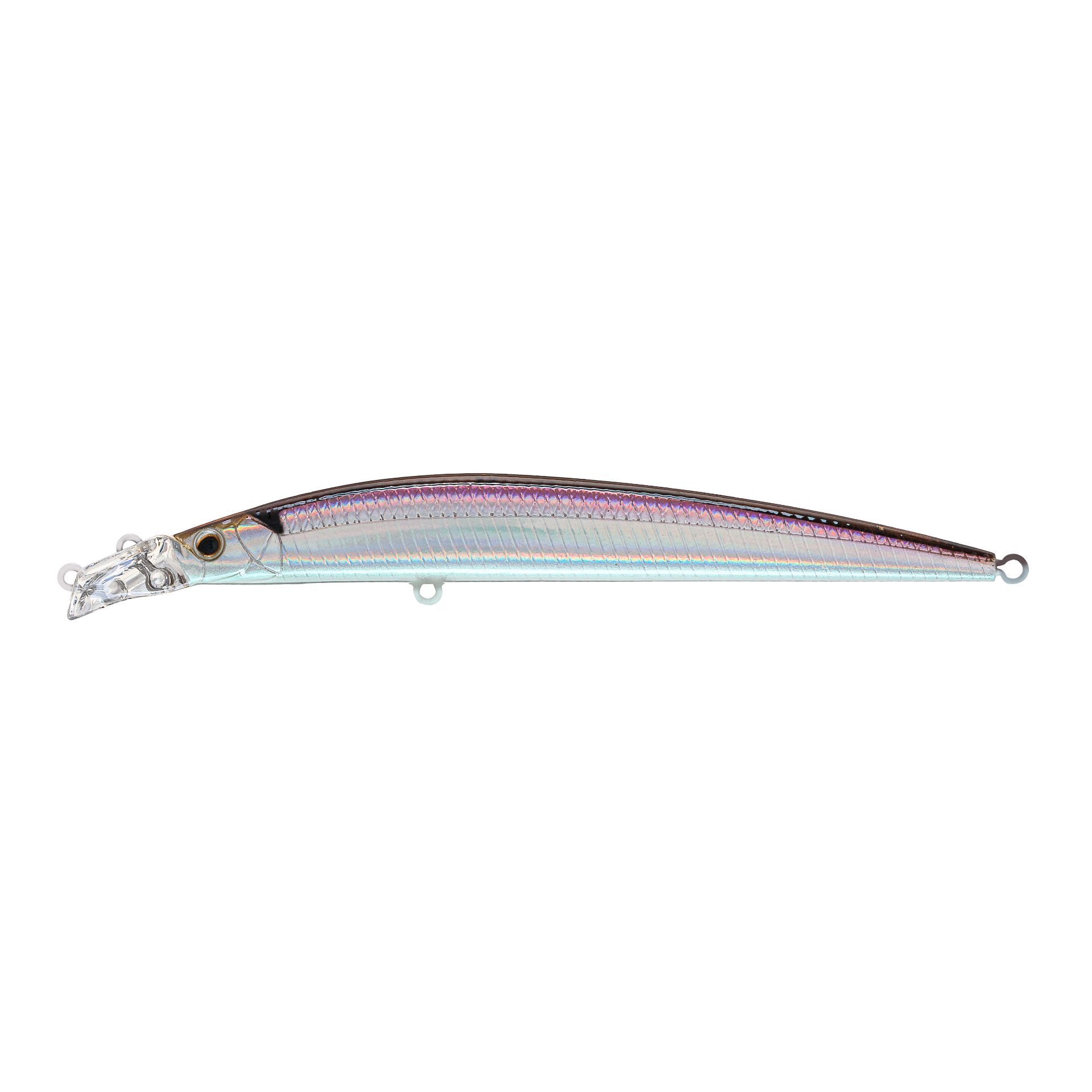 Воблер Минноу Strike Pro Top Water Minnow 110,  110 мм,  10, 5 гр,  Загл. 0, 2м.-0, 7м.,  Плавающий,  цвет: A53-EP Silver Smelt UV,  (JL-166F#A53-EP)