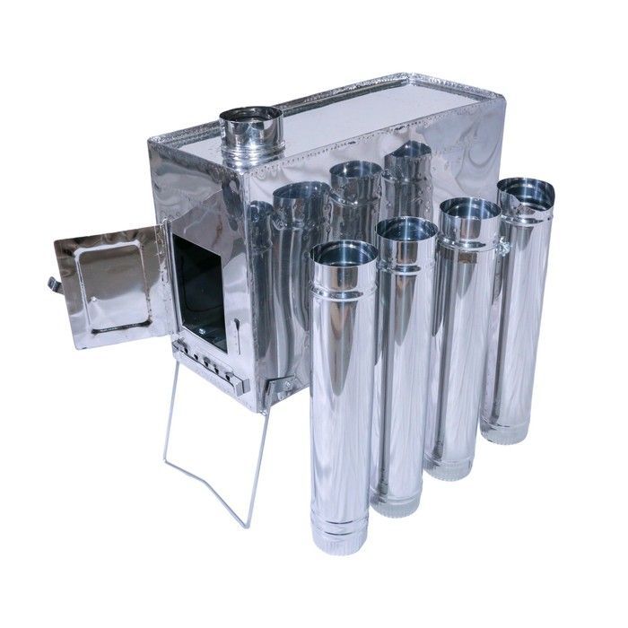 Печка туристская ВЕК макси нерж. (5, 1кг) в чехле