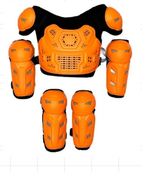 Комплект детской защиты + наколенники + налокотники MiniRider черный