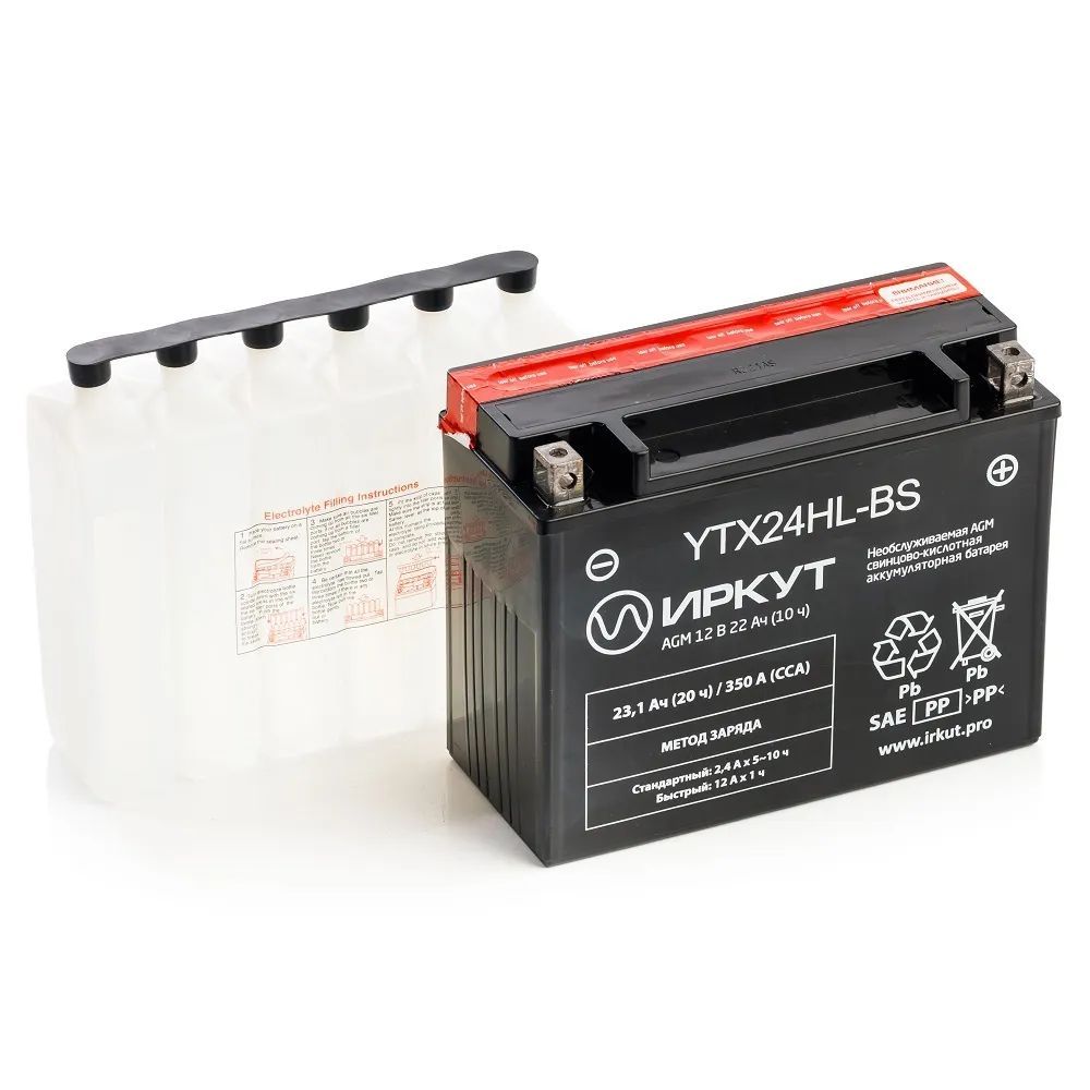 Аккумулятор ИРКУТ YTX24HL-BS 205*87*162