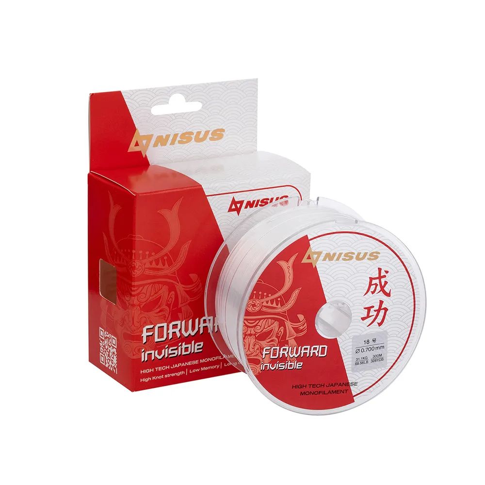 Леска FORWARD Invisible 0,70mm/300m Nylon Transparent Nisus 