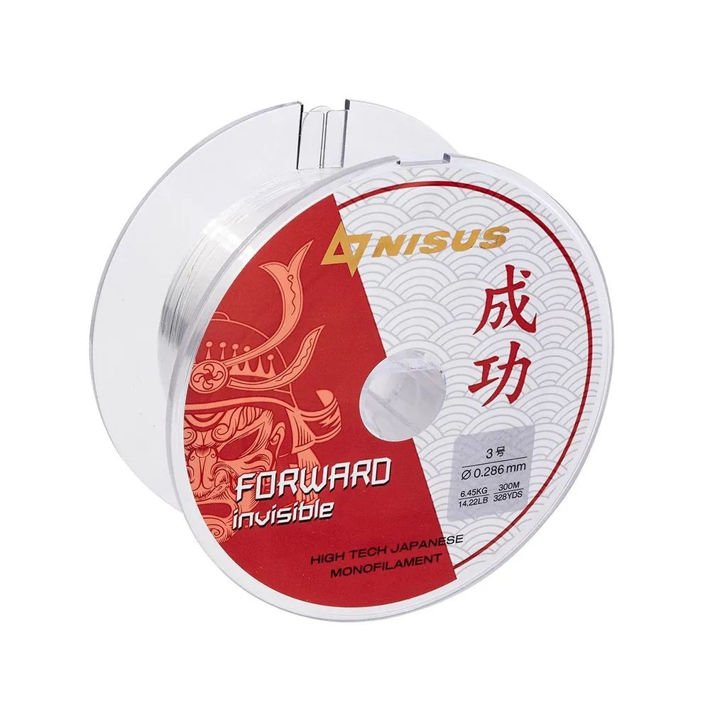 Леска FORWARD Invisible 0,286mm/300m Nylon Transparent Nisus 