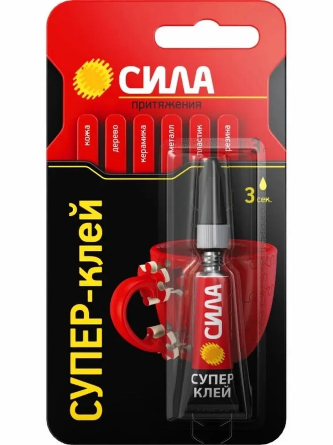 Клей Супер "Сила" 3гр BL12 SSBL 12-3