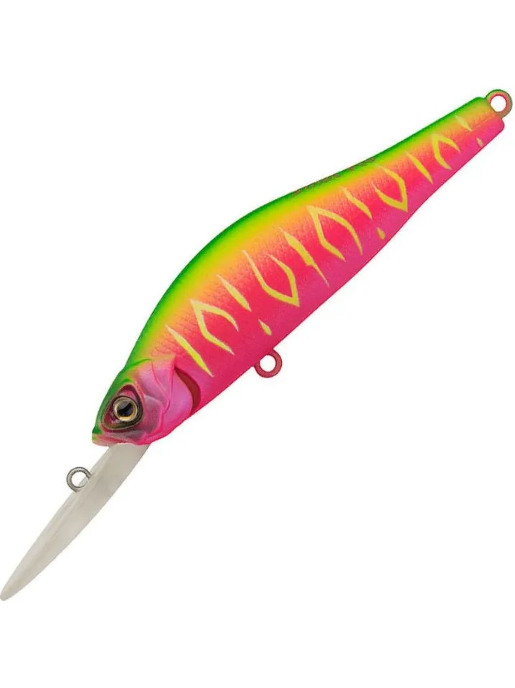 Воблер Минноу Strike Pro Archback Deep 80SP,  80 мм,  10, 8 гр,  Загл. 1, 5м.-4, 0м.,  Нейтральный,  цвет: A230S Watermelon Mat Tiger,  (EG-125AL-SP#A230S)