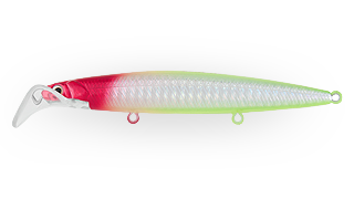 Воблер Минноу Strike Pro Scooter Minnow 110F,  110 мм,  11, 8 гр,  Загл. 1, 5м.-2, 5м.,  Плавающий,  цвет: X10-713 Clown Silver,  (EG-186F#X10-713)