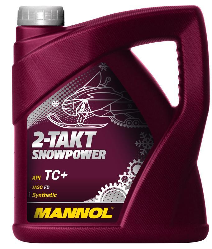 MANNOL Snowpower 2T TC+ 2-х тактное синтетическое масло для снегохода 4L 1431 /мотоотдел/