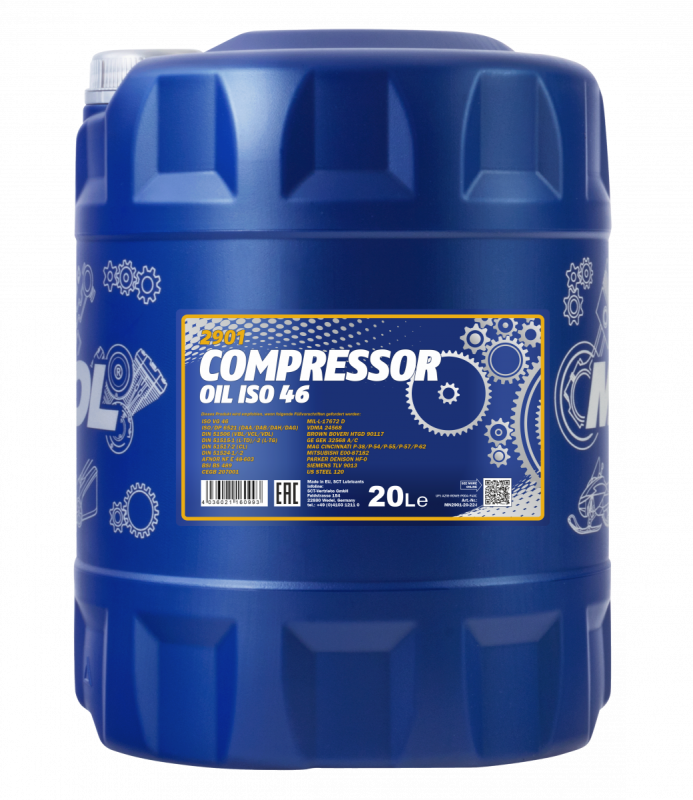 MANNOL Compressor Oil ISO 46 2901 20л компрессорное масло