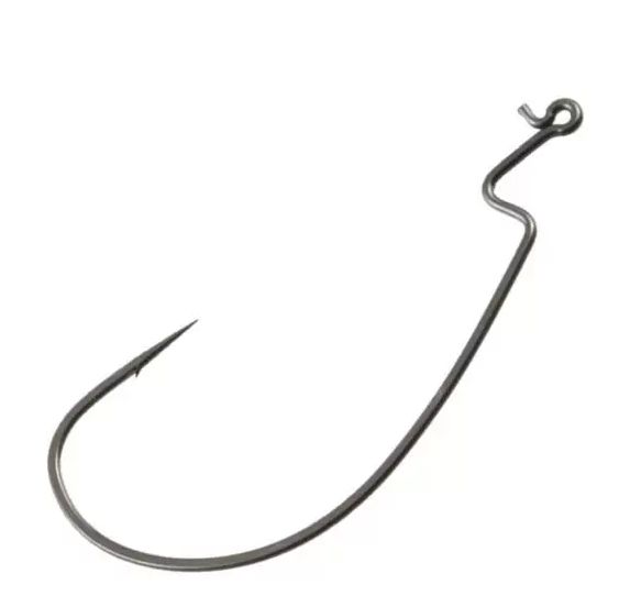 Крючки офсетные Vanfook DM-62 #4/0 stealth black