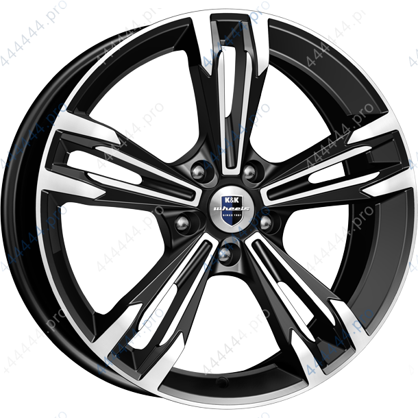 Литой диск K&K Каррера 7x18/5x114.3 D67.1 ET45 алмаз черный комплект 4шт.