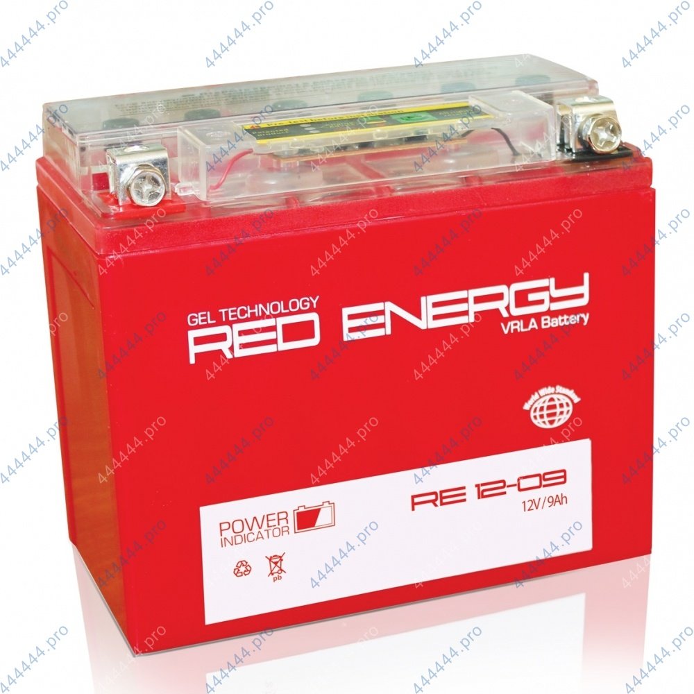 мото 12/9А Red Energy DS1209 AGM  Аккумулятор зал/зар.