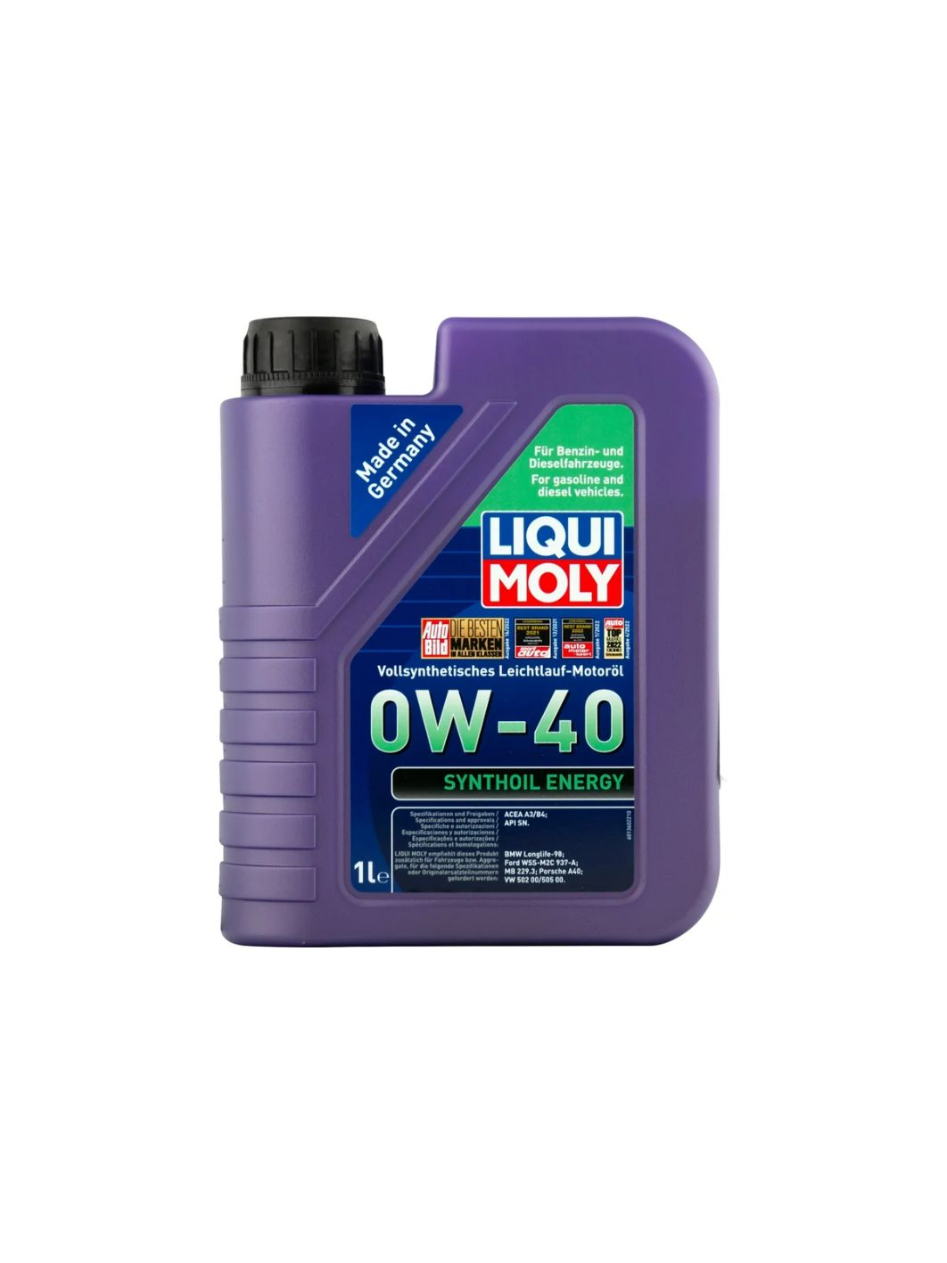 LIQUI MOLY "Synthoil Energy" 0W40 1L синтетическое моторное масло 1922/9514