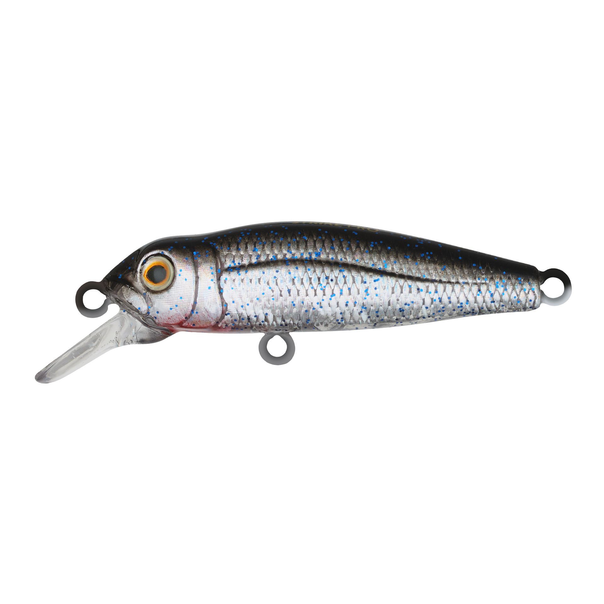 Воблер Минноу Strike Pro Midge 40,  40 мм,  2 гр,  Загл. 0, 5м.,  Нейтральный,  цвет: SIN059V Blackback Sequins,  (EG-074SP#SIN059V)