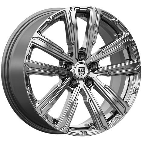 Диск л.Р18 7.5/5*108 КиК Аламер (КС1216) d60.1 ЕТ47 дарк платинум 121626006185 КОМПЛЕКТ 4ШТ.