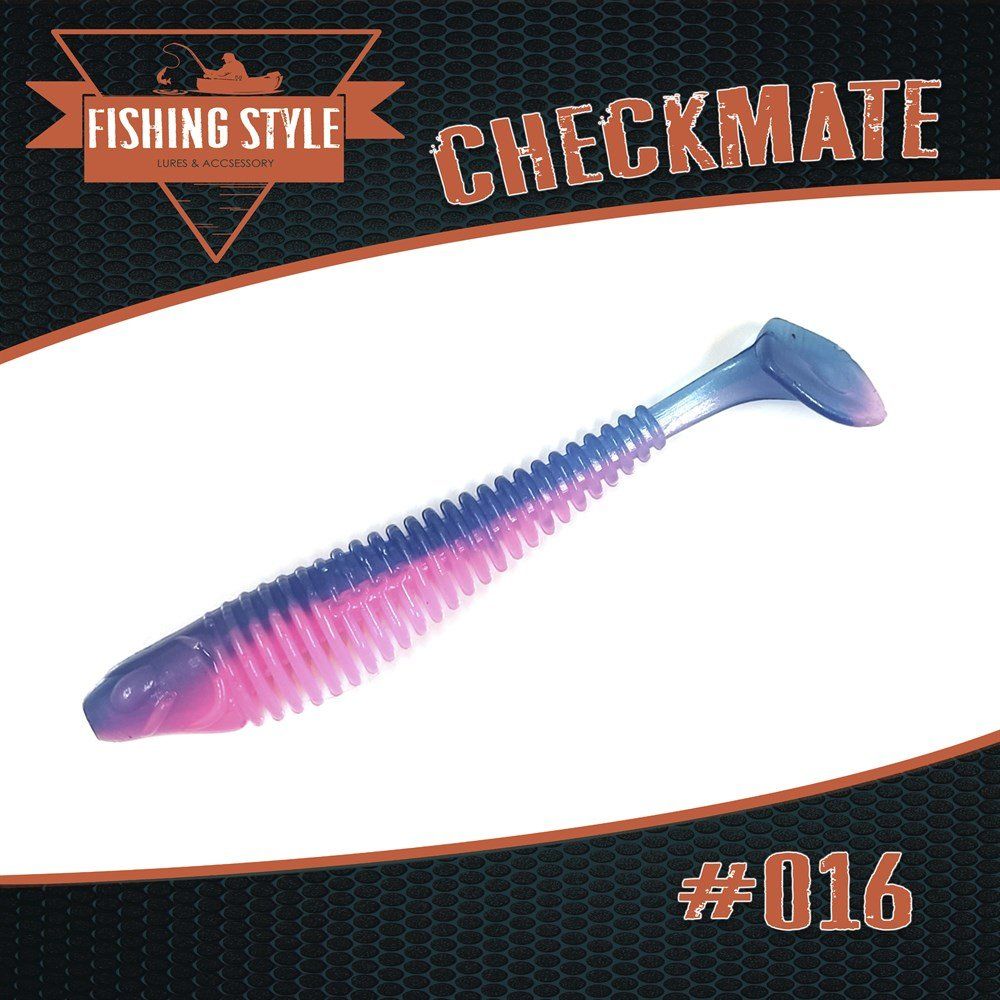 Силиконовая приманка CHECKMATE 4, 5"(113 мм) уп.4 шт.#016 Ink-pink