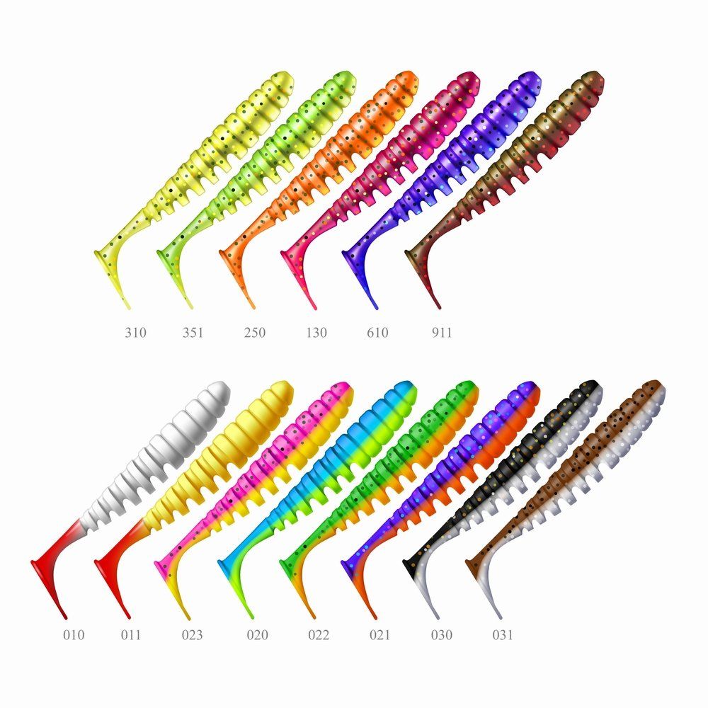 Приманка ZUB-SHAD 50мм-10шт,  (цвет 610) фиолетовый с блестками