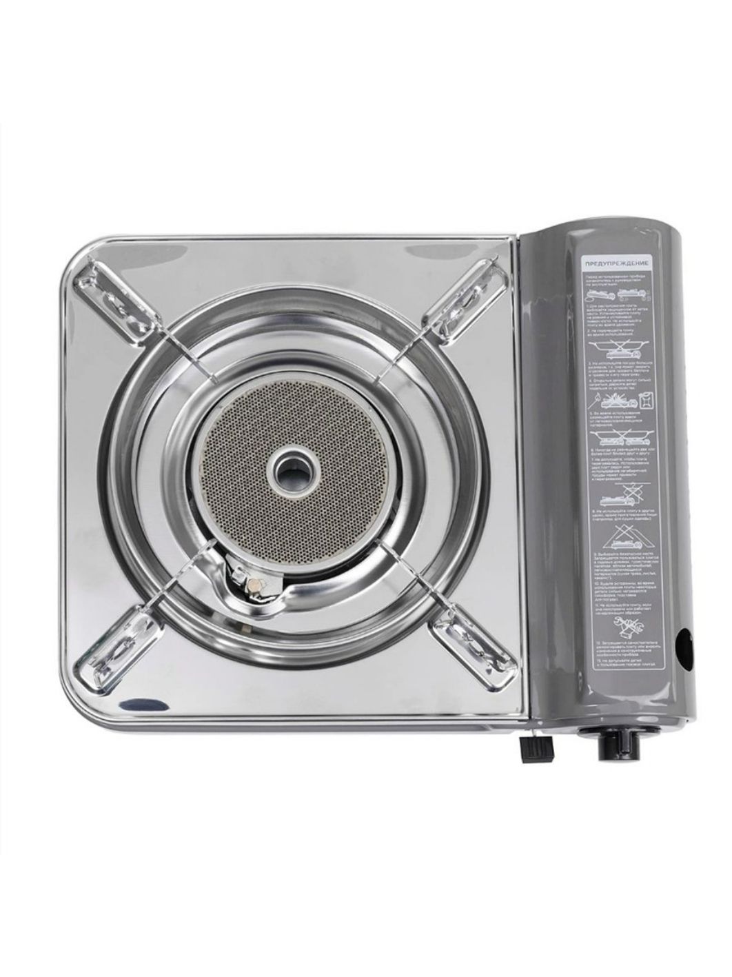 Плита газовая портативная в кейсе,  горелка керамическая,  ветрозащита (N-MS-3500CS) NISUS