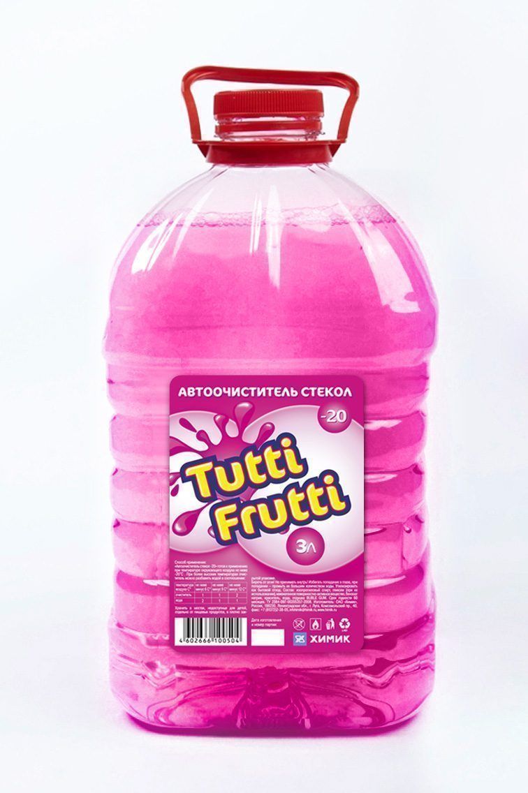 Очиститель стекла TUTTI FRUTTI  летний 3л ПЭТ