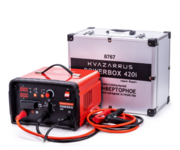 Пуско-зарядное устройство Kvazarrus PowerBox 420i (12/24В,  макс. ёмкость АКБ 1000Ач,  пуск до 420А,  инвертор) (8767)