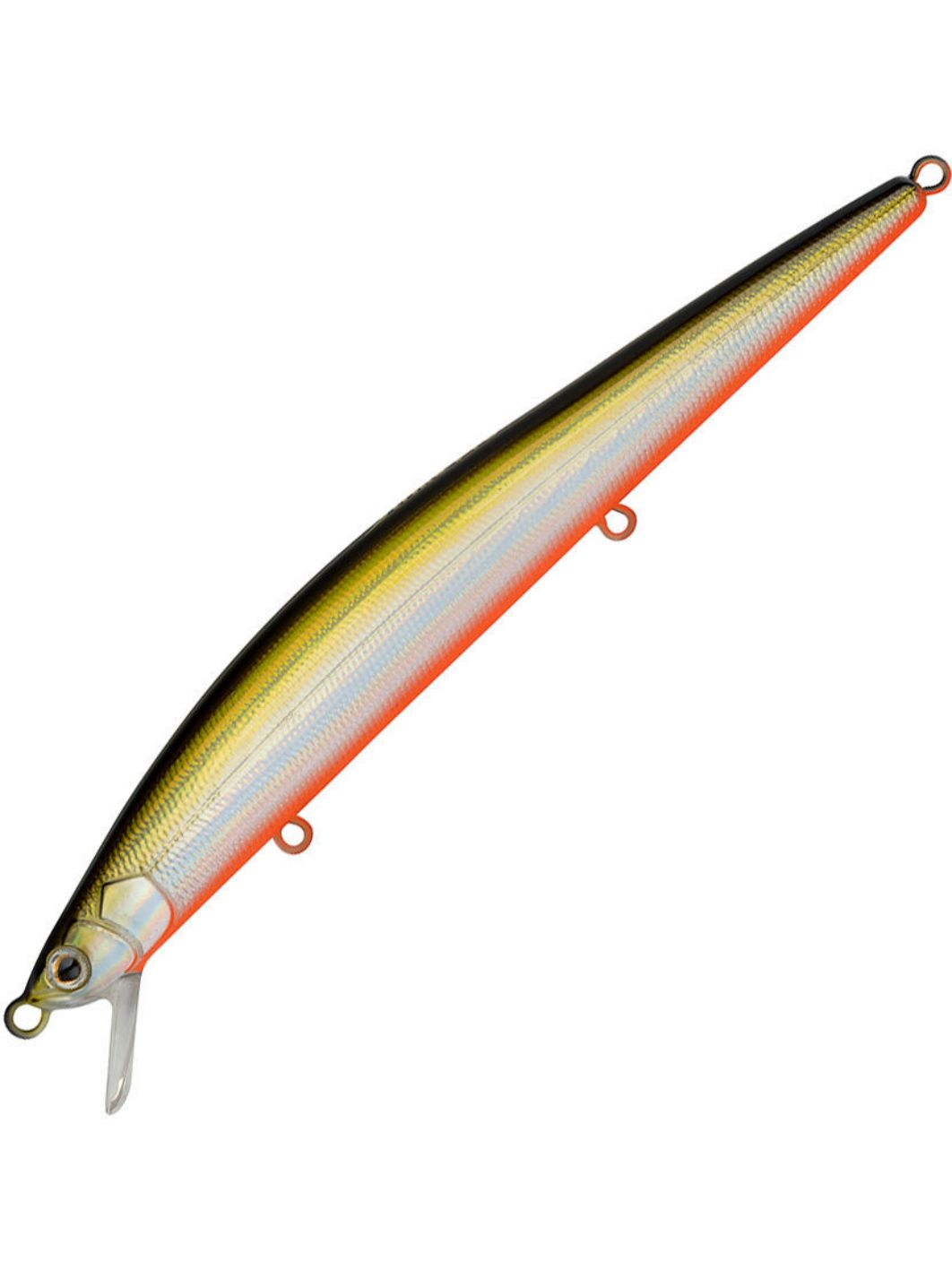 Воблер Минноу Strike Pro Slingshot Minnow 120F,  120 мм,  12, 6 гр,  Загл. 0, 5м.-1, 5м.,  Плавающий,  цвет: 612T Natural Shad Silver,  (EG-145F#612T)