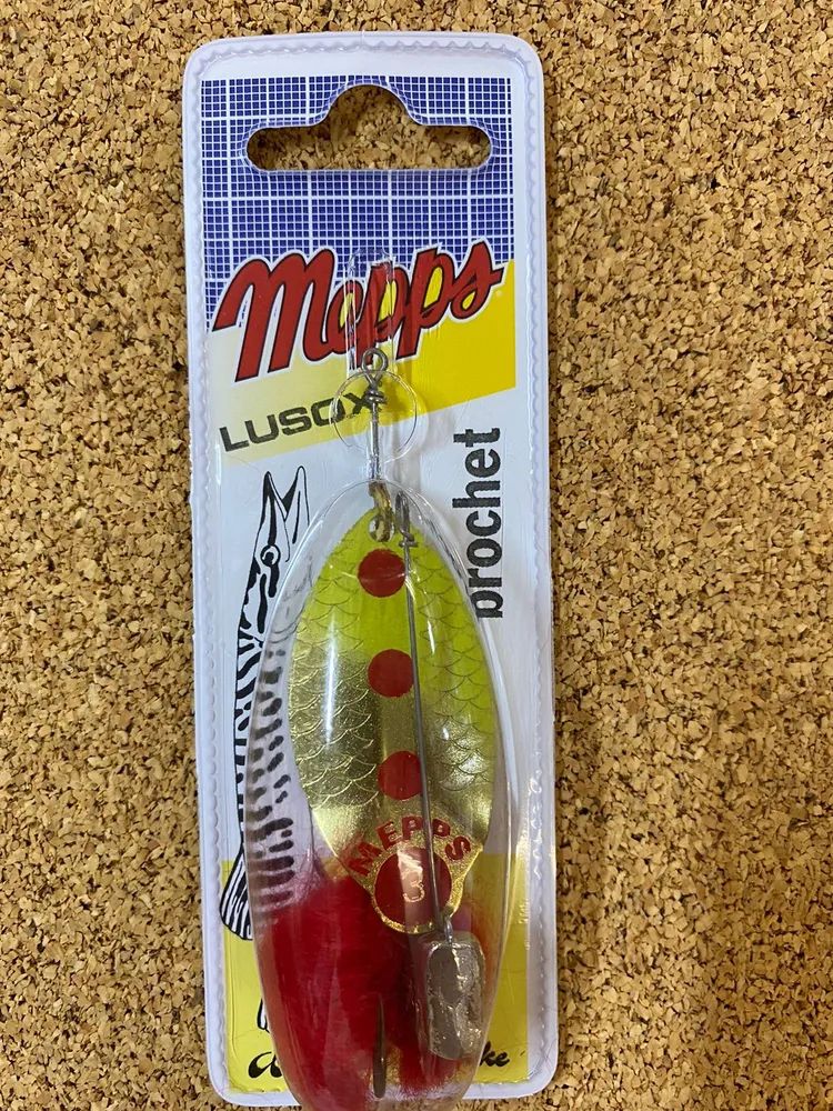 Блесна вращающаяся Mepps LUSOX FLUO,  3,  Gold/Chartreuse (блистер)