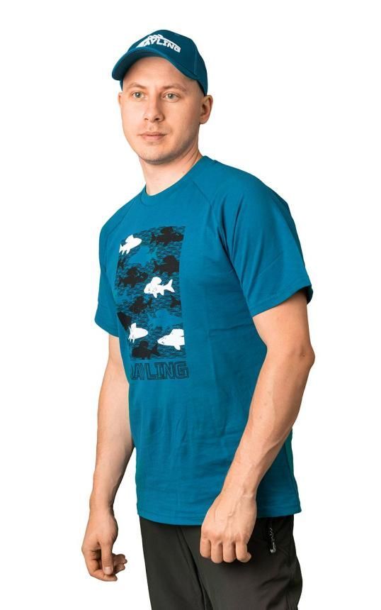Футболка GRAYLING Fishes(Фишс)(хлопок,  синий) GTS-05BL р-р XXL
