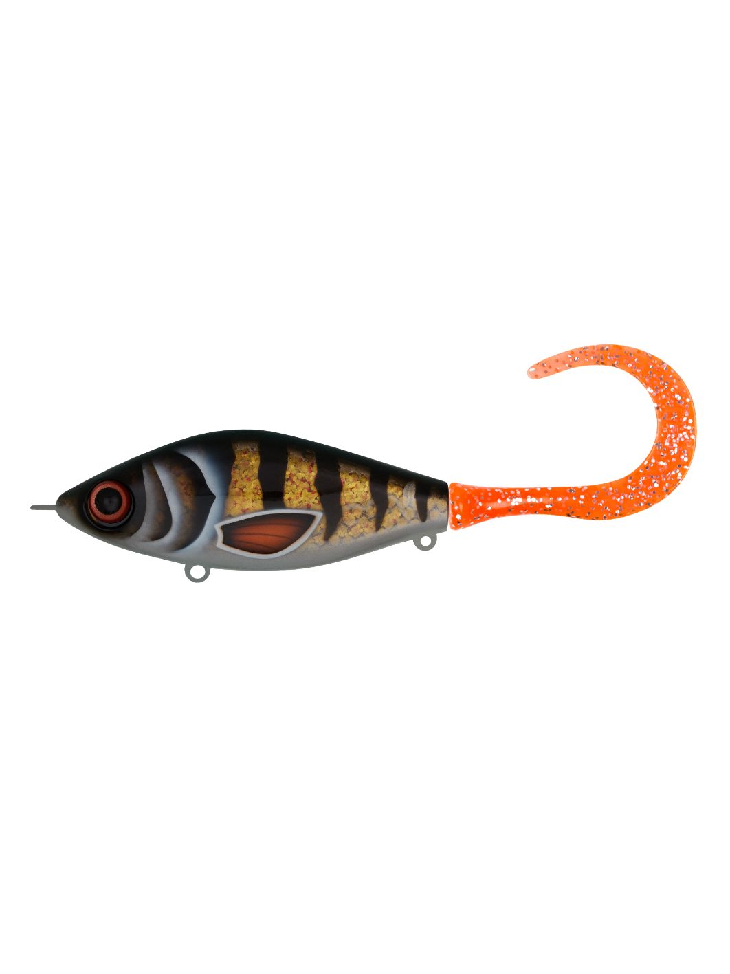 Воблер Джеркбейт Strike Pro Guppie Jr,  110 мм,  70 гр,  Загл. 0, 5м.-3, 0м.,  Тонущий,  цвет: A273G-EP Transparent Golden Perch,  (EG-208A#A273G-EP)
