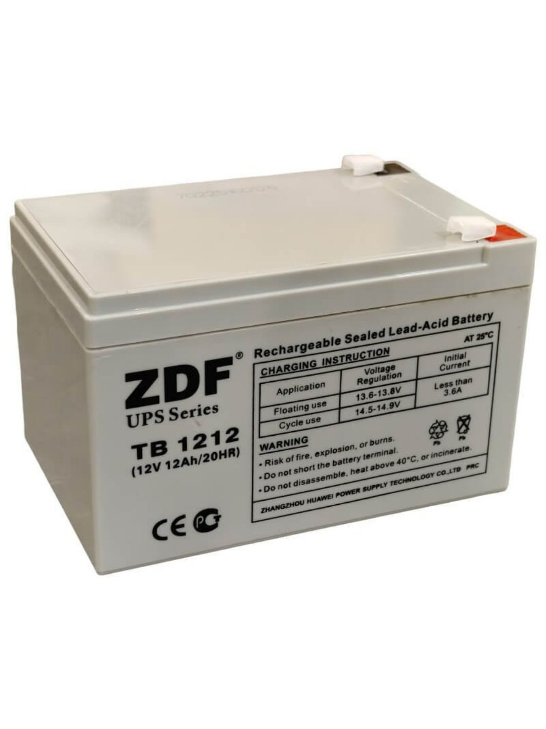 Аккумулятор ZDF TB 1212 AGM 151*98*101 Тяговый