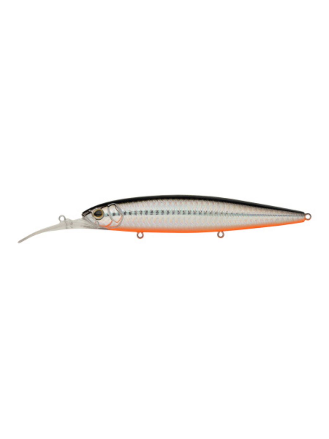 Воблер Минноу Strike Pro Bold Deep Diver 130SP,  130 мм,  25, 7 гр,  Загл. 2, 5м.-5, 0м.,  Нейтральный,  цвет: A70-713 Black Silver OB,  (EG-191L-SP#A70-713)