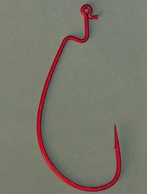 Крючки офсетные Vanfook DM-52 #1 red