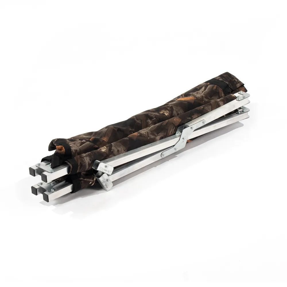 Раскладушка туристическая "СЛЕДОПЫТ" в чехле,  1950х650х400 мм,  труба алюм. 25х25 мм