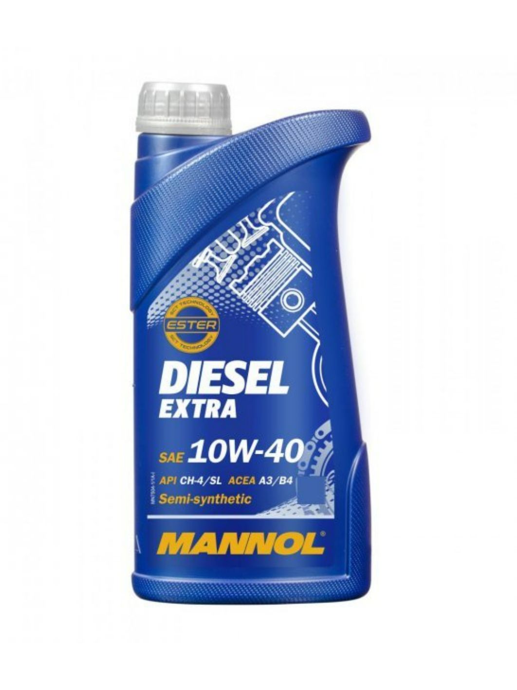 MANNOL Diesel Extra 10W40 7504 1л полусинтетическое моторное масло
