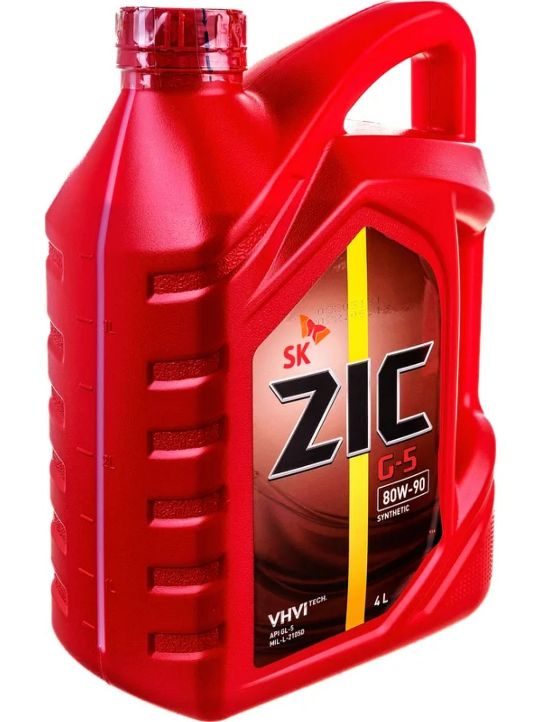 ZIC 80W90 G-5 GL-5 4L трансмиссионное масло