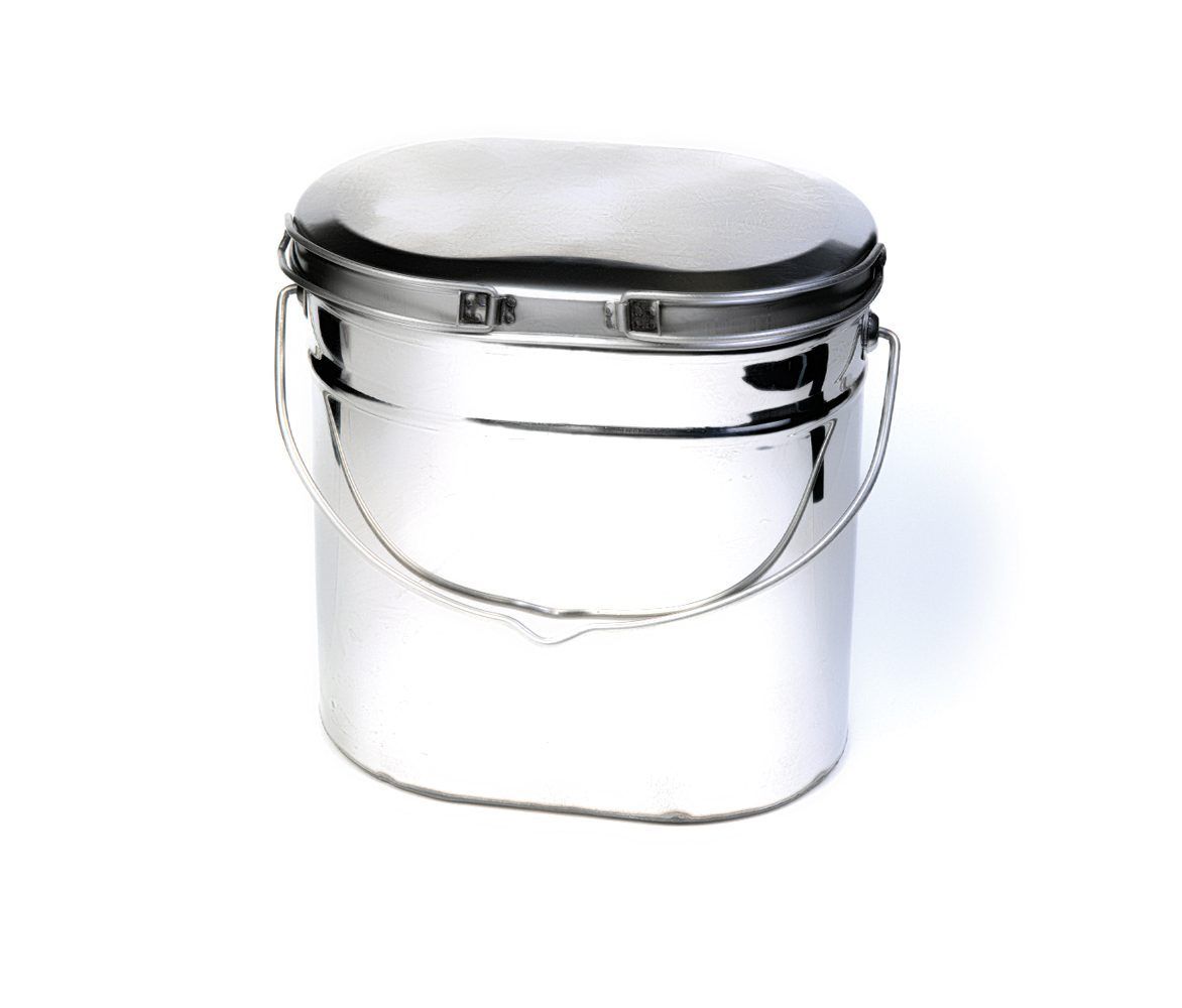Котёл туристский 5 л крышка с ручками (нерж) (РВ)