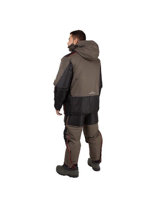 Костюм зимний поплавок Huntsman Siberia Floating,  ткань Breathable,  до -45°С,  цвет Хаки/Черный (Размер:52-54,  Рост:182)