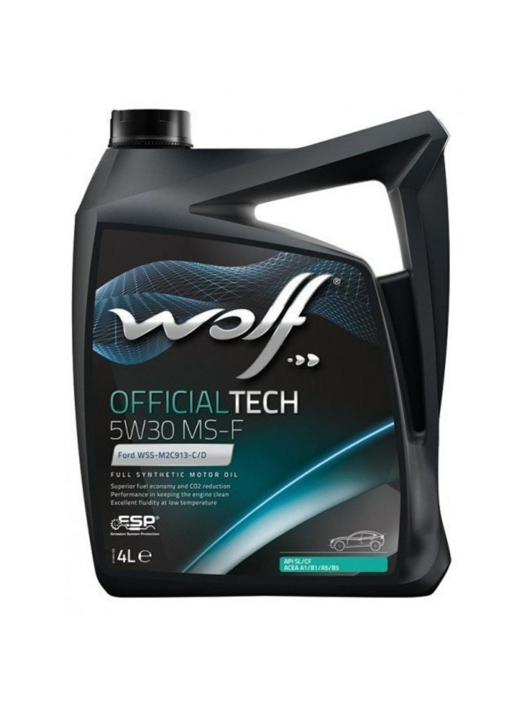 WOLF OFFICIALTECH 5W30 MS-F 4л синтетическое моторное масло