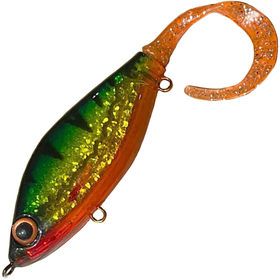 Воблер Джеркбейт Strike Pro Guppie Downsize Sinking,  90 мм,  35, 7 гр,  Загл. 0, 5м.-1, 5м.,  Тонущий,  цвет: A102G Transparent Perch,  (EG-208B#A102G)