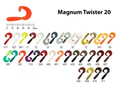Твистер Akara Magnum Twister 20 K002 (8 шт.)