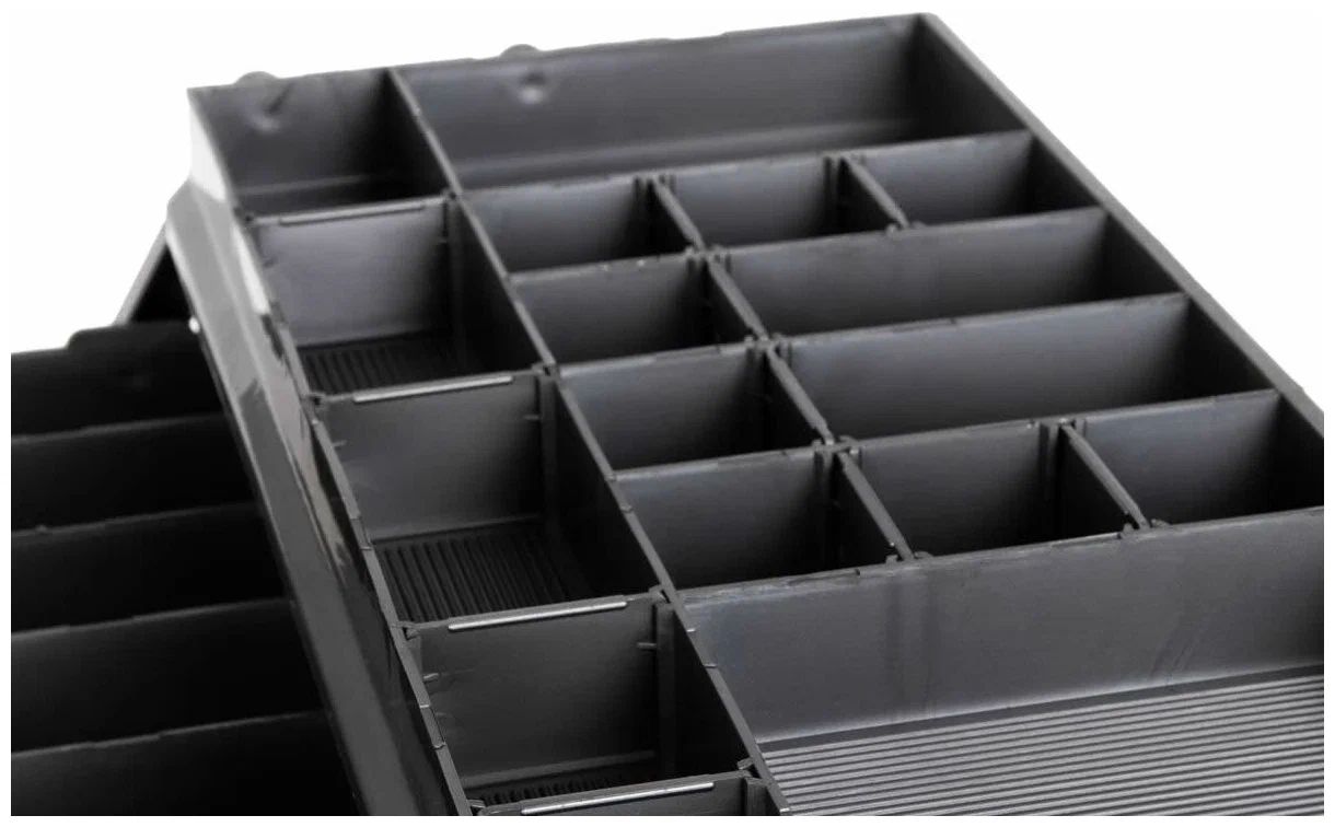 Ящик рыболова трехполочный зеленый Helios