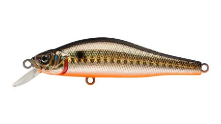 Воблер Минноу Strike Pro Archback 80SP,  80 мм,  10, 3 гр,  Загл. 0, 5м.-1, 0м.,  Нейтральный,  цвет: 613-713 Black Back Smoked OB,  (EG-125A-SP#613-713)