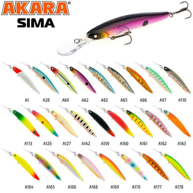 Воблер Akara Sima 90F 12 гр. (3/7 oz 3, 5 in) A166