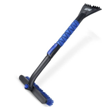 Щетка для снега со скребком "AVS" с мягкой ручкой,  телескопическая (65-82см) SB-6582