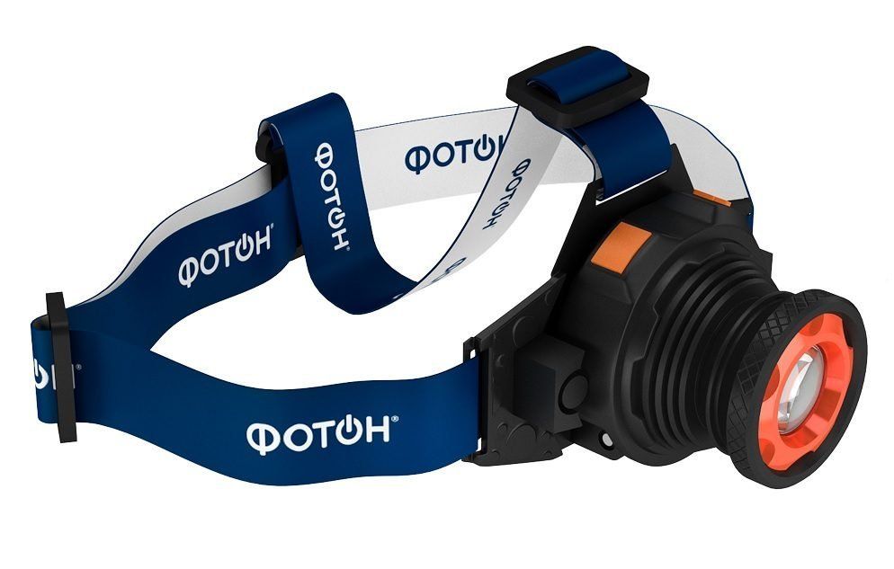 Фонарь налобный светодиодный аккумуляторный "ФОТОН" SA-900 (3W,  акк.500мАч) (23084)