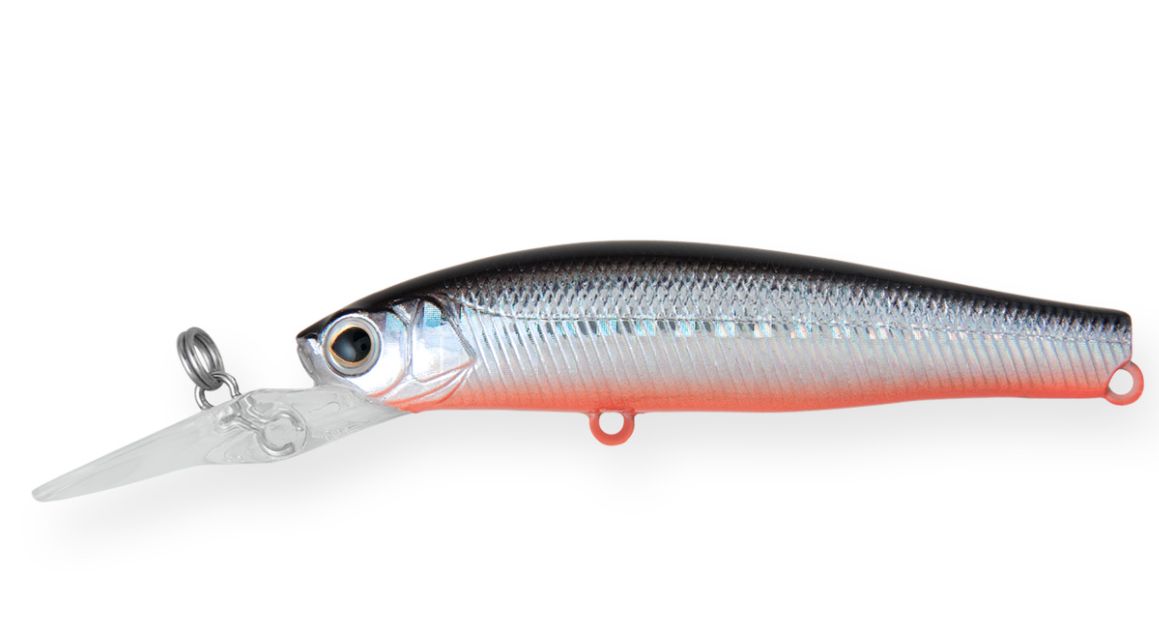 Воблер Минноу Strike Pro Solid Tail Deep 66 S, 66 мм, 7,2 гр, Загл. 0,5м.-2,5м., Тонущий, цвет: A70-713 Black Silver OB, (JS-256#A70-713)