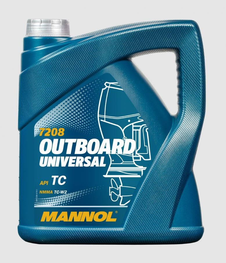 MANNOL Outboard Universal 7208 4л масло для двухтактных подвесных лодочных моторов