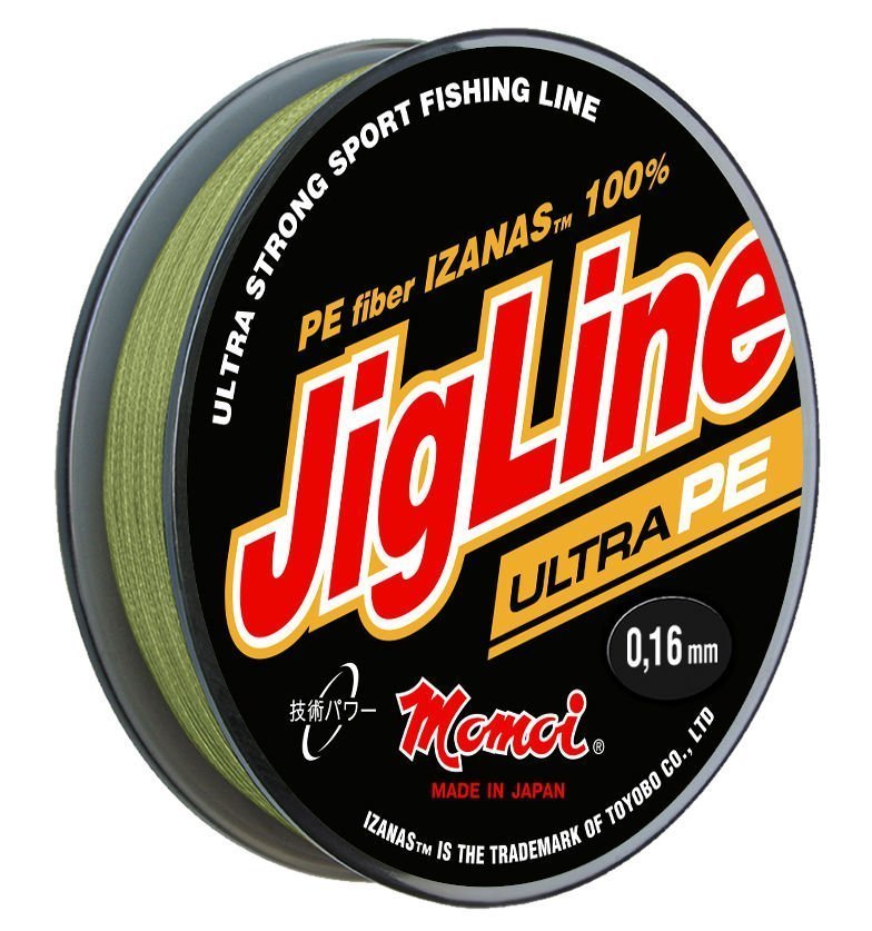 Шнур JigLine Ultra PE  0,24 мм, 18,0 кг, 150 м хаки