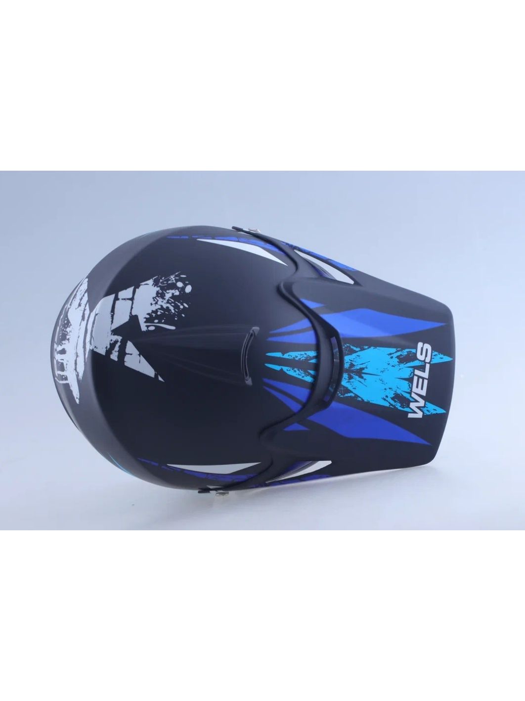 Шлем детский кроссовый WELS BLD-818 черный/синий матовый XS
